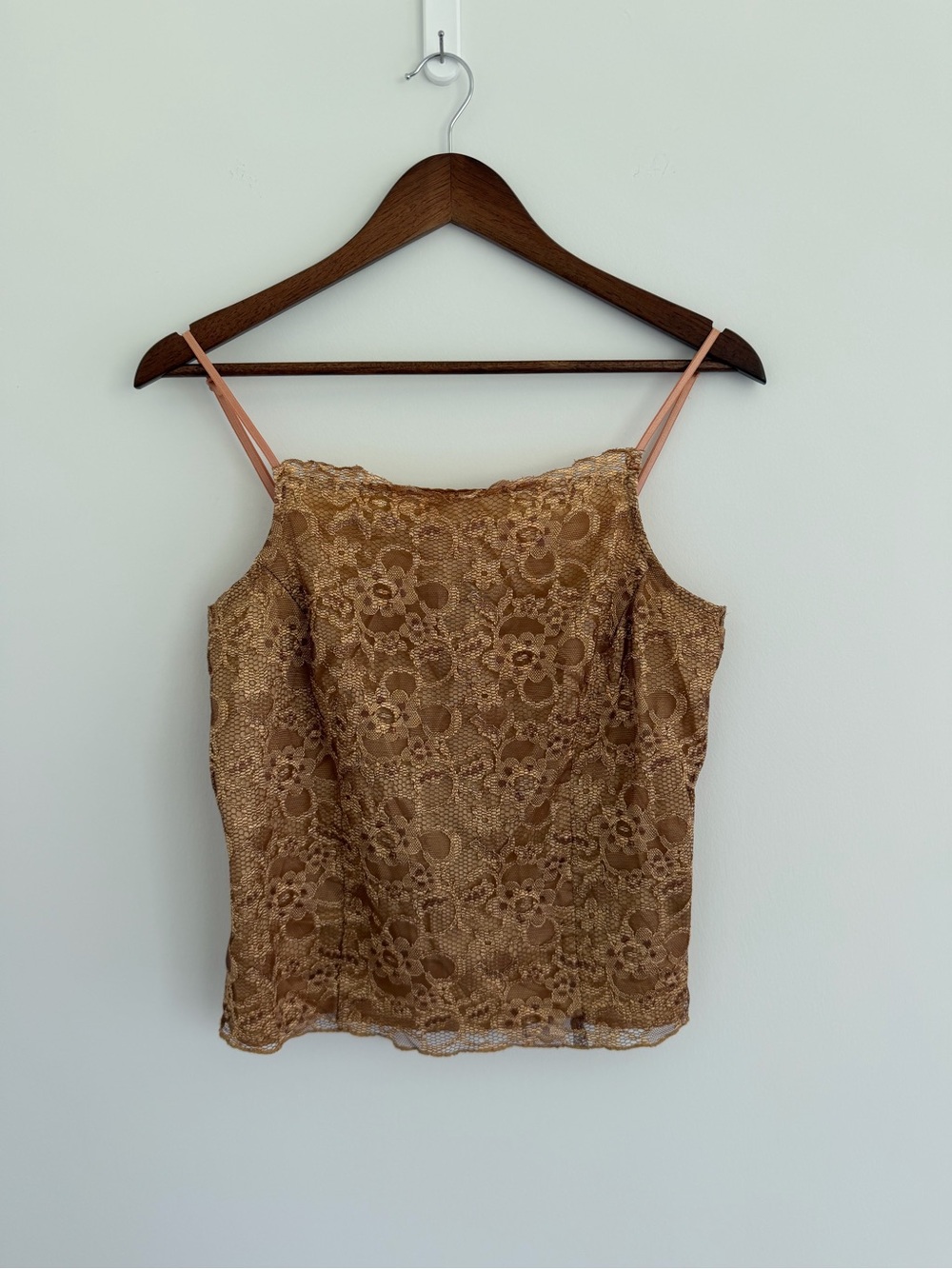 Arden B Gold Lace Camisole Size Medium